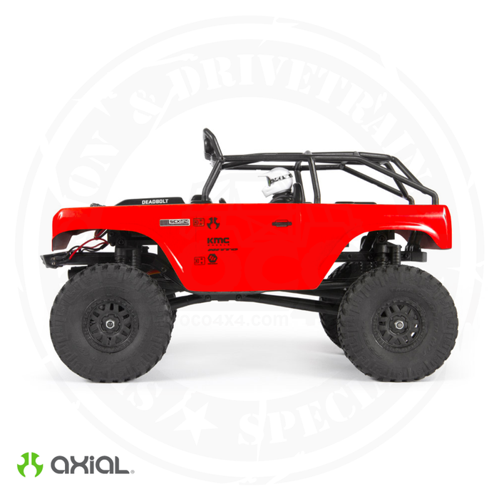 Axial SCX24 Deadbolt 1/24th Scale Elec 4WD - RTR, Red - AXI90081T1