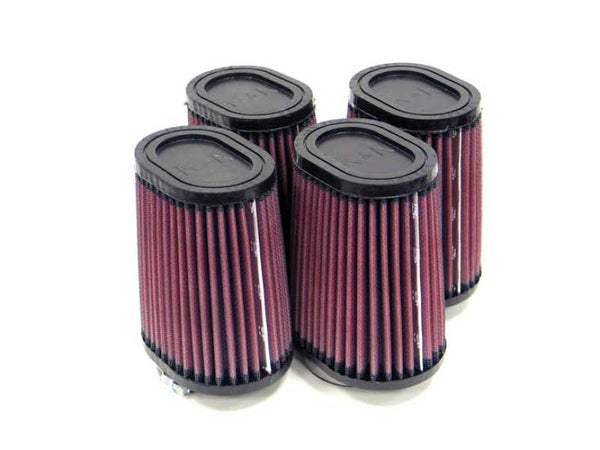 K&N 2-1/8in FLG O/S 4in X 3in 5in H OVAL (4 PER BOX) Universal Clamp-On Air Filter RU-2754