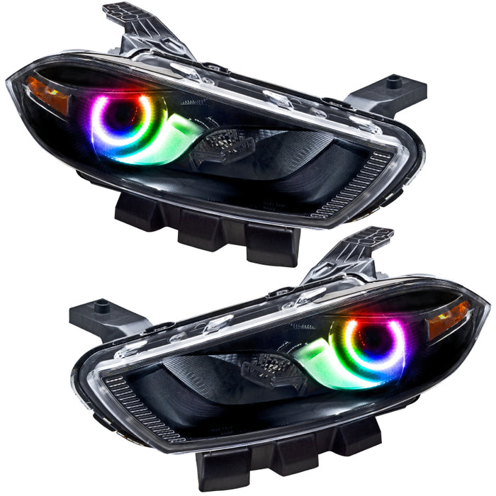 Oracle 13-16 Compatible with Dodge Dart SMD HL Black Halogen ColorSHIFT w/ 2.0 Controller SEE WARRANTY 7169-333