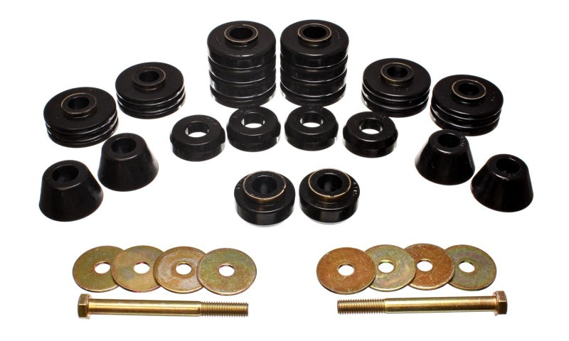 Energy Suspension Black Body Cab Mount Set for 73-80 GM C/K-10/20/30 C/K1500/2500/3500 3.4140G