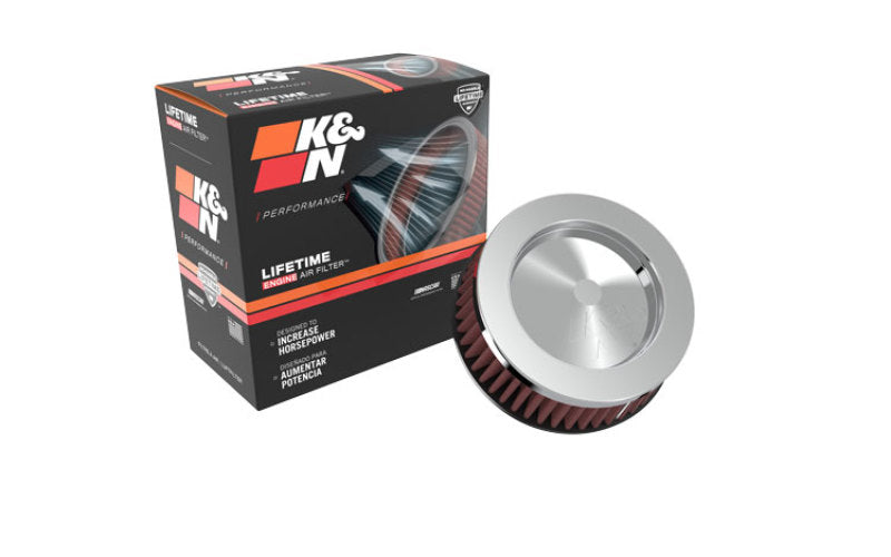 K&N Universal Clamp-On Air Intake Filter: High Performance, Premium, Washable, Replacement Air Filter: Flange Diameter: 2 In, Filter Height: 2 In, Flange Length: 0.625 In, Shape: Round, Rc-2440 RC-2440