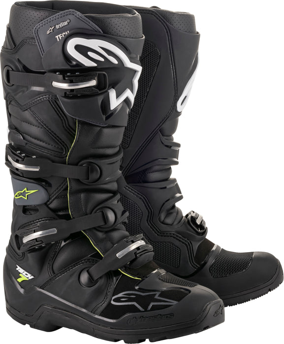 Alpinestars 2012620-106-7 Unisex-Adult Tech 7 Enduro Ds Boots Black/Grey Sz 07 (Multi, one_size)