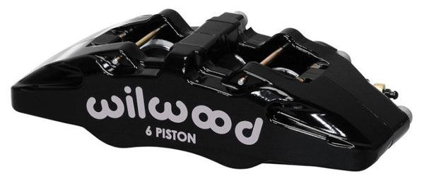 Wilwood Caliper-Forged Dynapro 6 5.25in Mount-R/H 1.62/1.38in/1.38in Pistons 1.10in Disc 120-13432-BK