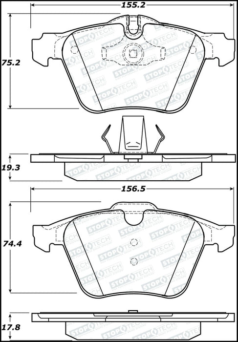 StopTech Street Brake Pads 308.124