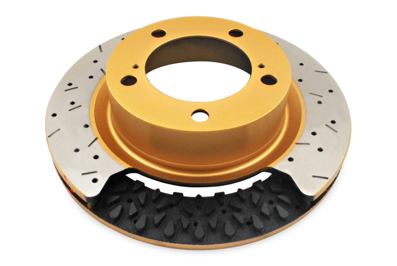 DBA 05-12 Corvette C6 w/Z06 pkg Front Drilled & Slotted 5000 Series 2 Pc Rotor w/ Black Ha 52992BLKXS