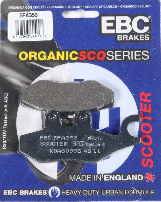 EBC Brakes SFA353 Standard Scooter Brake Pad