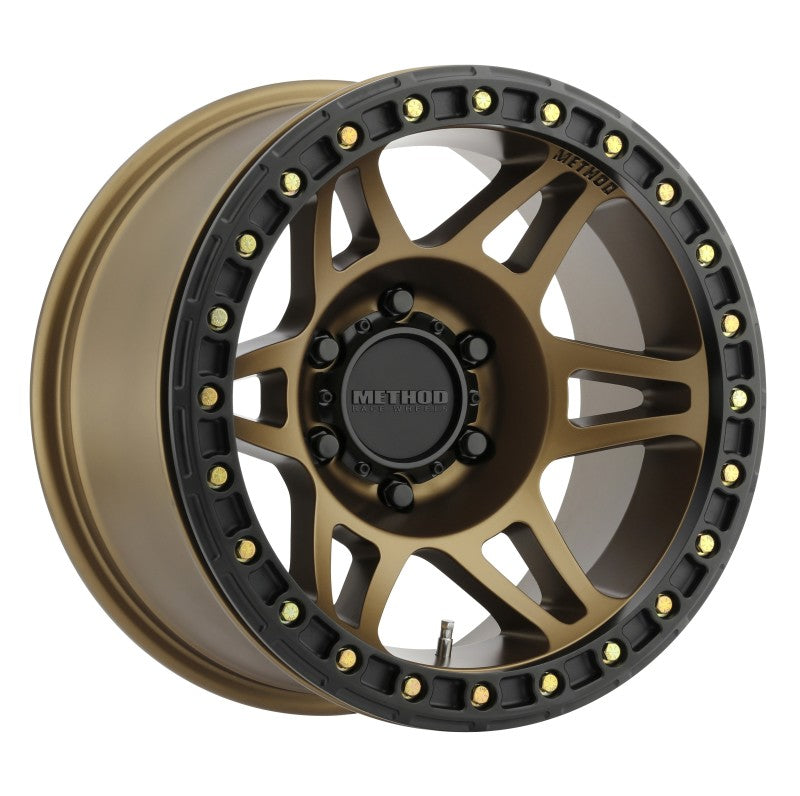 Method MR106 Beadlock 17x9 -44mm Offset 5x5 71.5mm CB Method Bronze w/BH-H24125 Wheel MR10679050944B