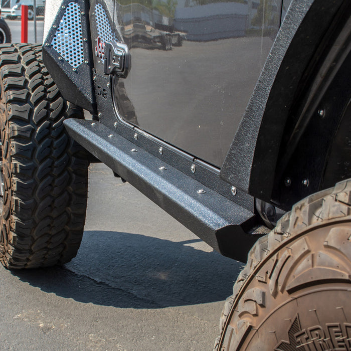 Dv8 Offroad Rock Sliders Srjl-2618+ Jeep Jl 2-Door Rock Slider With Rock Skin SRJL-26