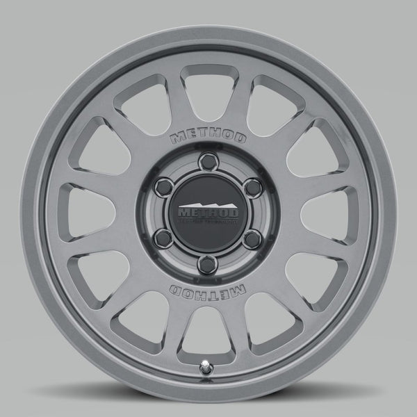 Method MR703 17x8.5 0mm Offset 6x5.5 106.25mm CB Gloss Titanium Wheel MR70378560800