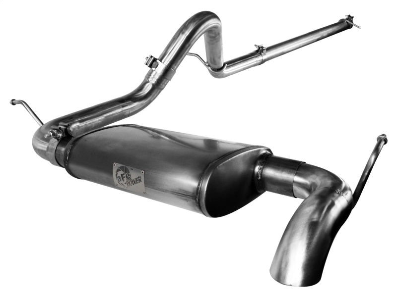 aFe MACHForce XP Exhausts Cat-Back SS-409 EXH CB compatible with Jeep Wrangler JK 3.8L 07-11 (4 Dr) HT 49-46207