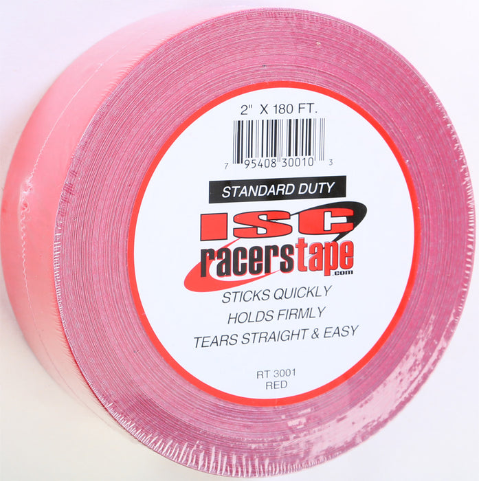 Isc Racers Tape 2"X180' (Red) RT3001