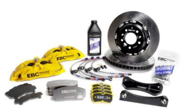 EBC Racing 92-00 Fits BMW M3 (E36) Yellow Apollo-4 Calipers 355mm Rotors Front Big Brake Kit BBK003YEL-2