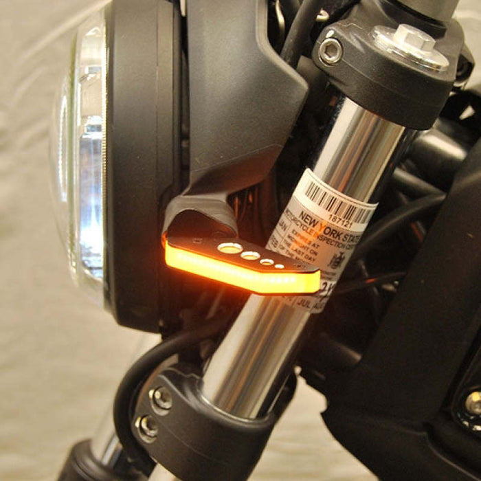 New Rage Cycles 15+ Ducati Scrambler Cafe Racer/Sixty2/Desert Sled Front Turn Signals CD62-FB