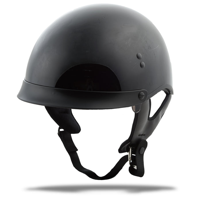 Gmax Hh-65 Half Helmet Full Dressed Black Lg G9650026