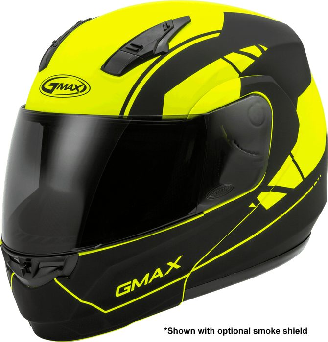 Gmax Md-04 Modular Article Helmet Matte Hi-Vis/Black Xl G1042747