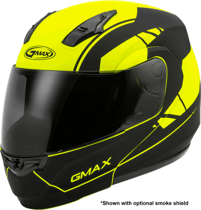 Gmax Md-04 Modular Article Helmet Matte Hi-Vis/Black Md G1042745