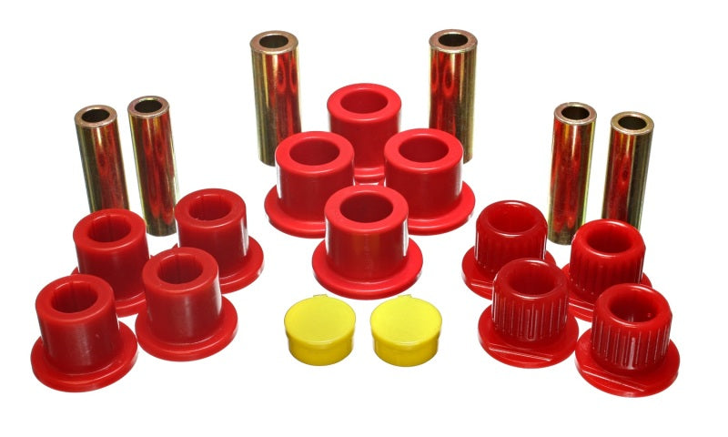 Energy Suspension Rear Leaf Spring Bushing Set Red 4.2149R