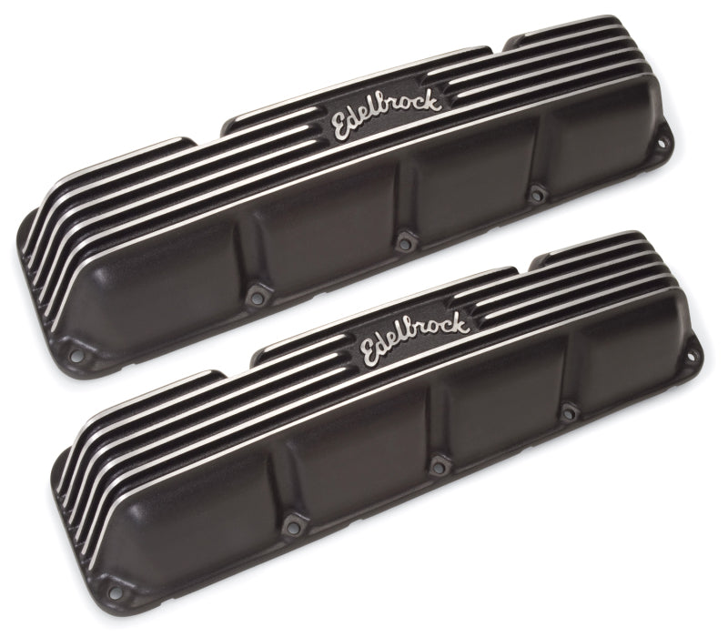 Edelbrock Valve Cover Classic Series AMC/compatible with Jeep 1967-91 290-401 CI V8 Black 41993