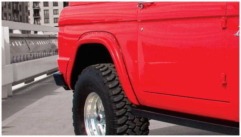 Bushwacker 66-77 Ford Bronco Cutout Style Flares 2pc Black 20002-07