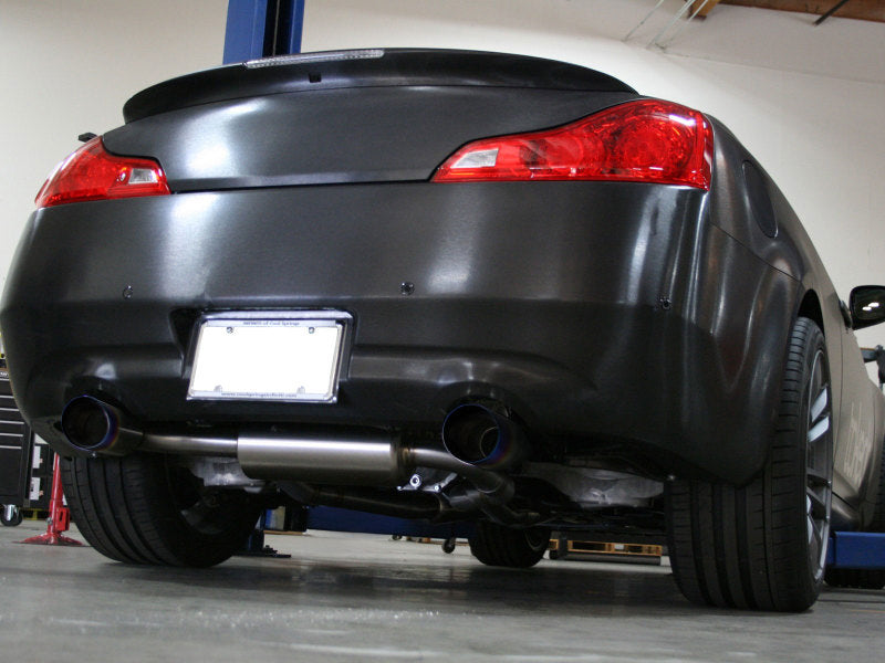 aFe Takeda 2-1/2in 304SS Cat-Back Exhaust Compatible with Infiniti G37 08-13/Q60 14-15 V6-3.7 w/ Blue Flame Tips 49-36103-L