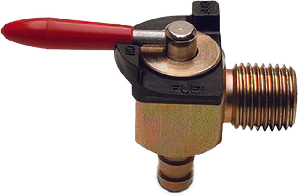 Motion Pro Fuel Valve 90 Degree 1/4" Npt X 1/4" Barb Vitton Seal 12-0085