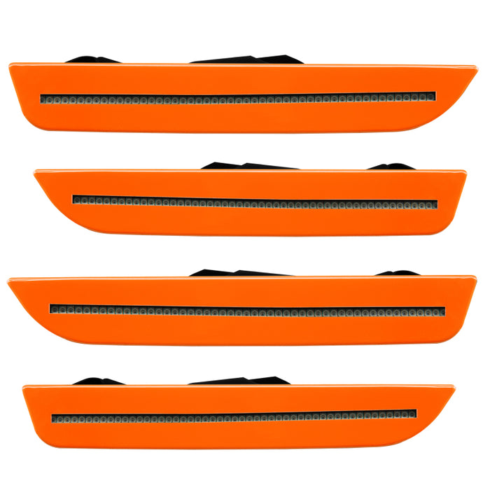 Oracle 10-14 Ford Mustang Concept Sidemarker Set Tinted Competition Orange (CY) 9700-CY-T