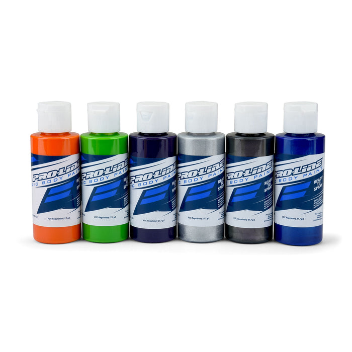Pro-Line 632301 Secondary Colors RC Body Airbrush Paint Set 6 Pack 2oz
