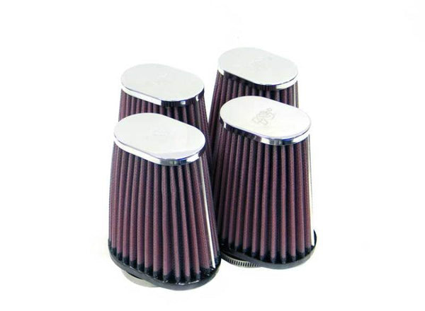 K&N 2in FLG 4 X 2-3/4in B 2 X 3in T 5in L (4 PER BOX) Universal Clamp-On Air Filter RC-2774