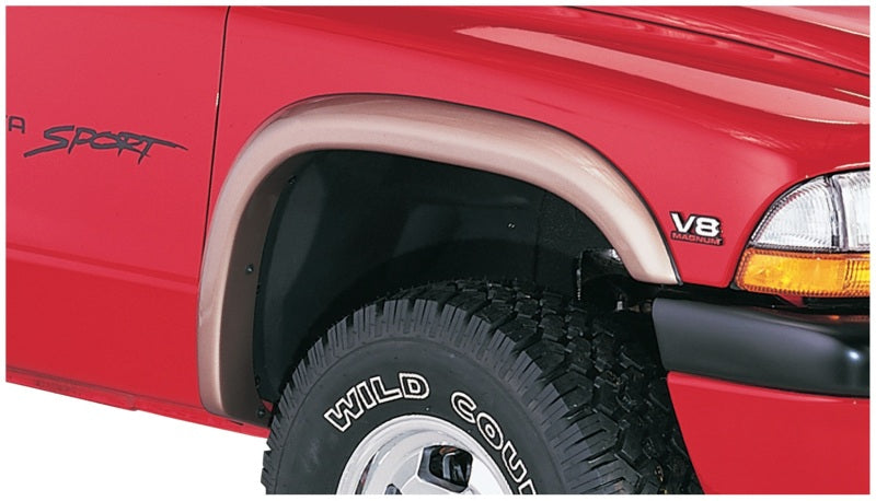 Bushwacker 97-04 Compatible with Dodge Dakota Fleetside Extend-A-Fender Style Flares 4pc Black 51905-02