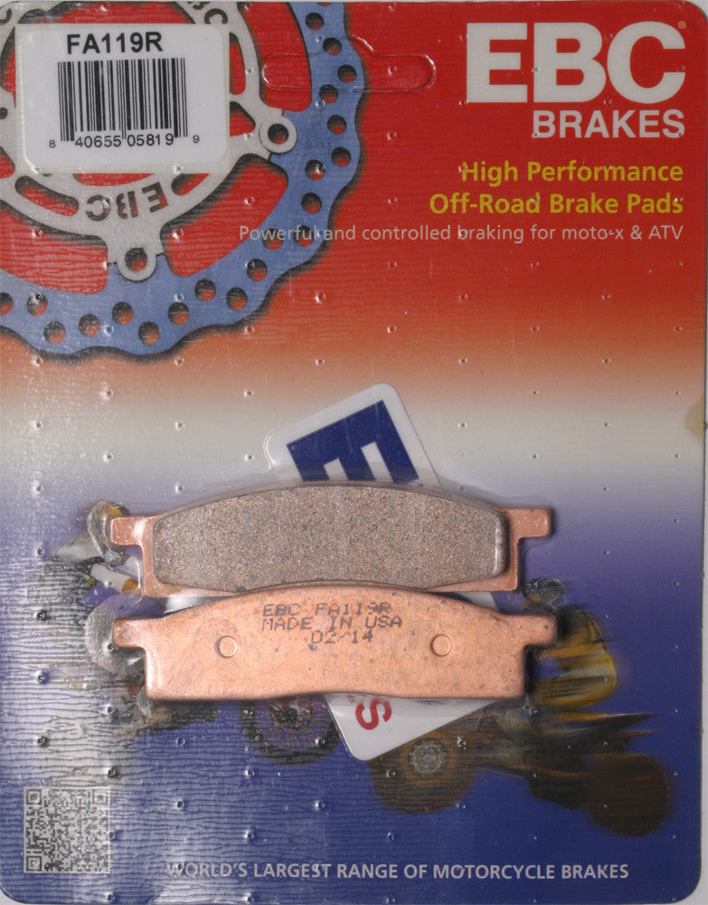 EBC Brakes FA119R Disc Brake Pad Set, COPPER, One-Size