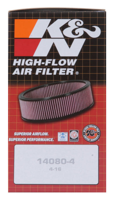 K&N Universal Custom Air Filter Oval 1.375in Flange / 4.875in ID / 2.25in Overall Height 56-9093