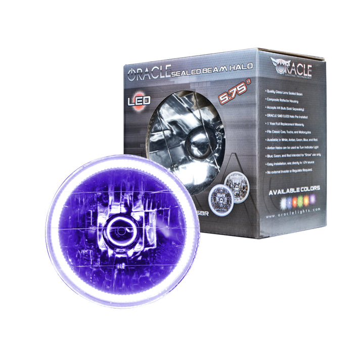 Oracle Pre-Installed Lights 5.75 IN. Sealed Beam UV/Purple Halo SEE WARRANTY 6904-007