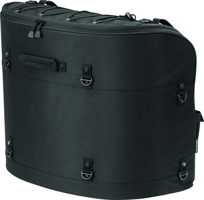 Kuryakyn Momentum Wanderer Motorcycle Travel Luggage: Weather Resistant Touring Seat Bag, Black 5286