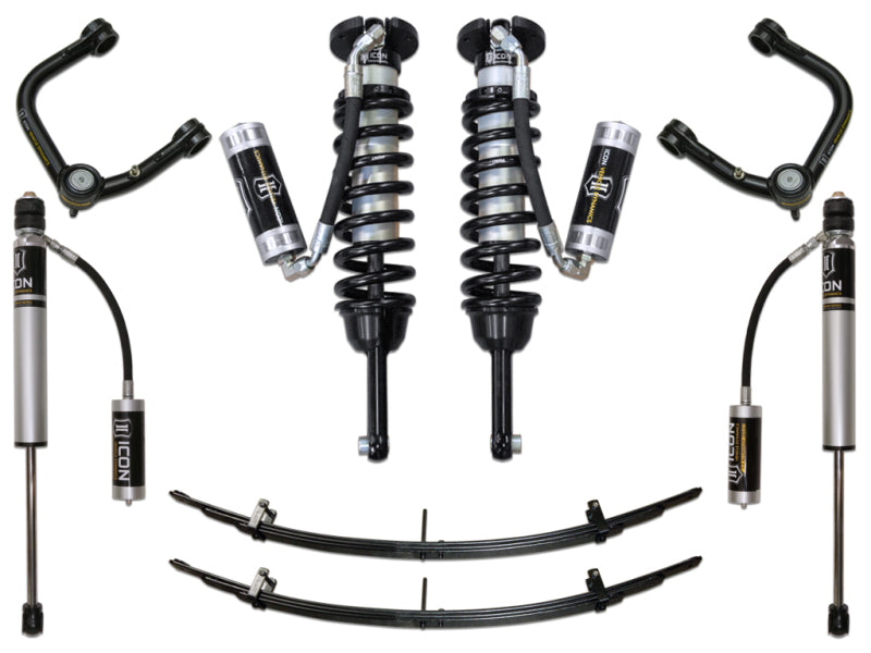 Icon 2005-2015 Tacoma 0-3.5" Lift/16-Up 0-2.75" Lift Stage 4 Suspension System With Tubular Upper Control Arms K53004T