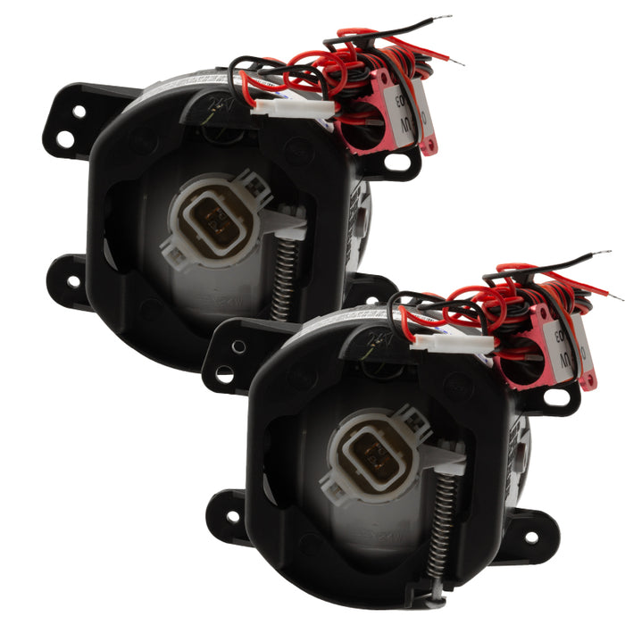 Oracle Lighting 10-15 compatible with Jeep Wrangler JK Pre-Assembled LED Halo Fog Lights -Red SEE WARRANTY 7159-003