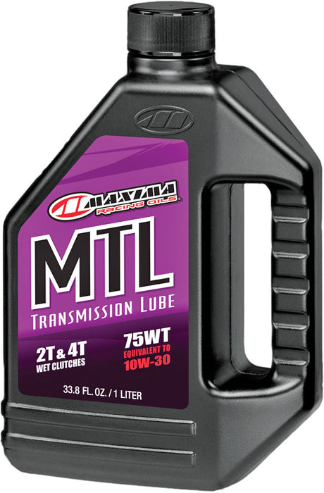 Maxima 42901 MTL-XL 75WT Motorcycle Transmission/Clutch Fluid - 1 Liter Bottle