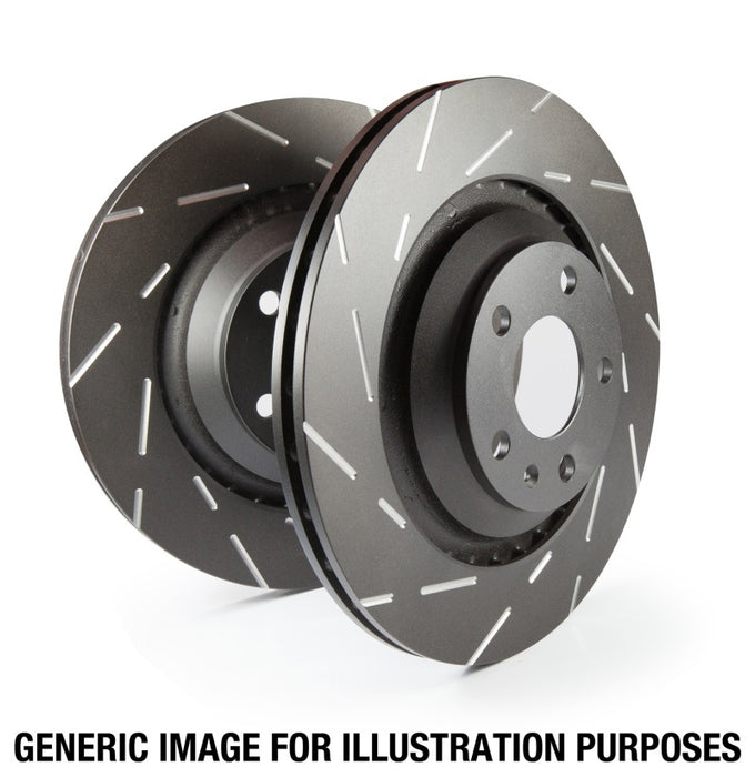 EBC 99-00 compatible with Jeep Cherokee 2.5 78mm High Rotors USR Slotted Front Rotors USR1256