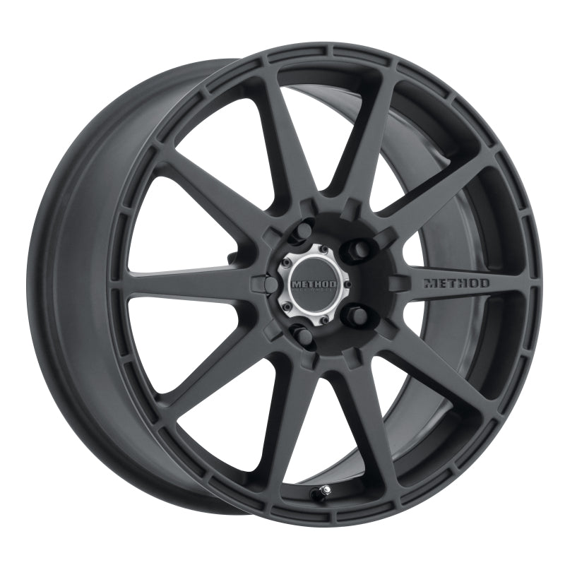 Method MR501 RALLY 17x8 +42mm Offset 5x100 67.1mm CB Matte Black Wheel MR50178051542