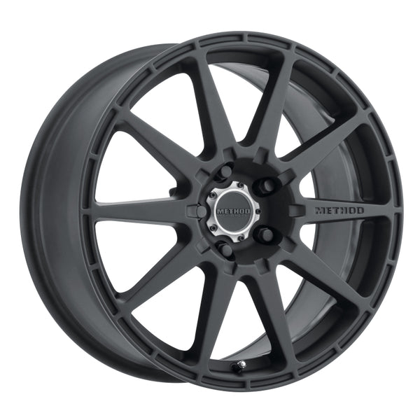 Method MR501 RALLY 17x8 +42mm Offset 5x100 67.1mm CB Matte Black Wheel MR50178051542
