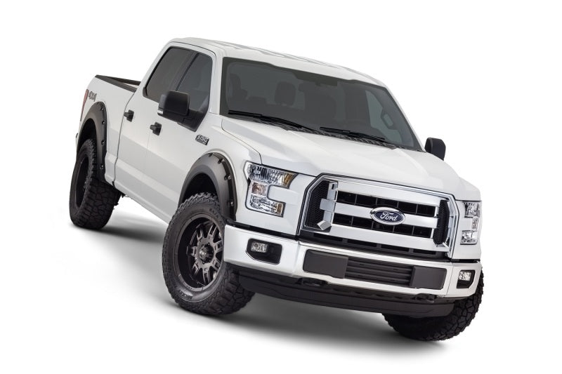 Bushwacker Matte Black Pocket Style Fender Flares Fits 2015-2017 Ford F-150 4Pc 20935-02