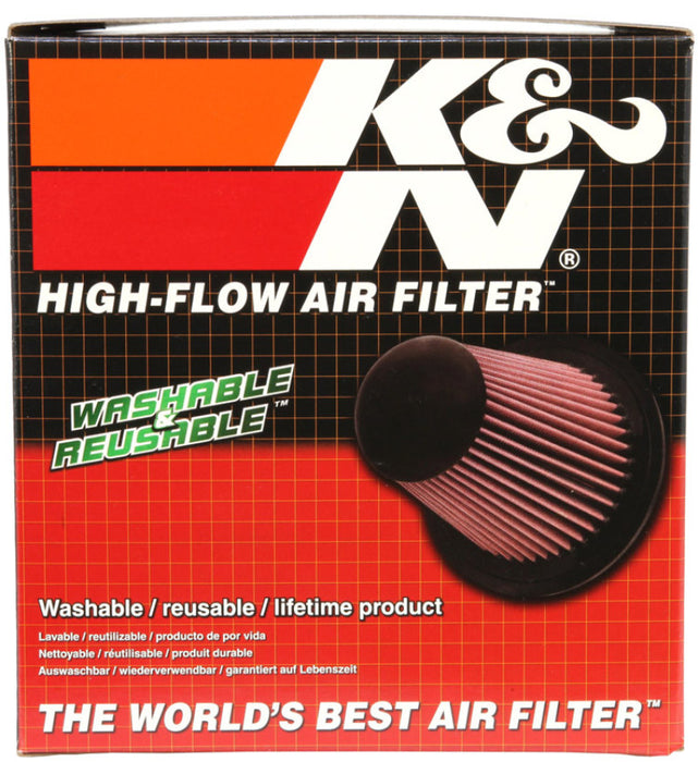 K&N Universal Clamp-On Air Filter: High Performance, Premium, Washable, Replacement Filter: Flange Diameter: 2.125 In, Filter Height: 5 In, Flange Length: 0.625 In, Shape: Oval Straight, Ru-2754 RU-2754