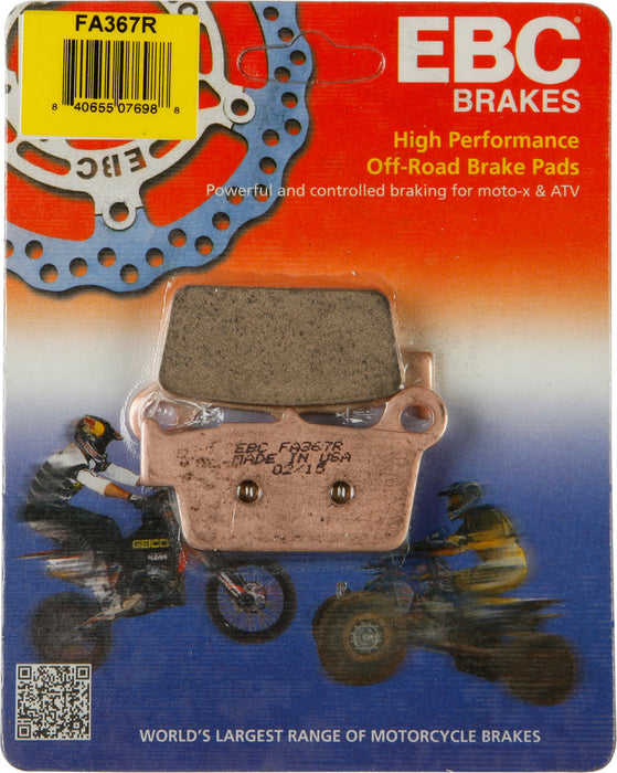 EBC Brakes R-Series Long-Life Sintered Brake Pads Compatible for Aprilia RXV 450 2006-2012 Rear