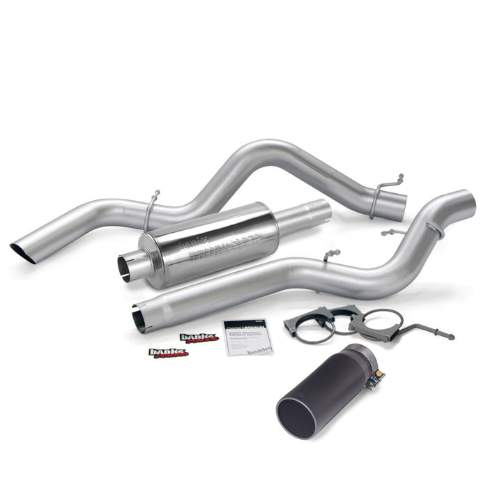 Banks Power 06-07 Chevy 6.6L SCLB Monster Exhaust System SS Single Exhaust w/ Black Tip 48937-B