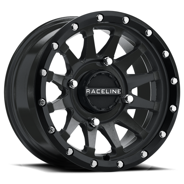 Raceline A95B Trophy 17X7 4X137 Offset 10 Black Simulated Beadlock A95B-77037+10