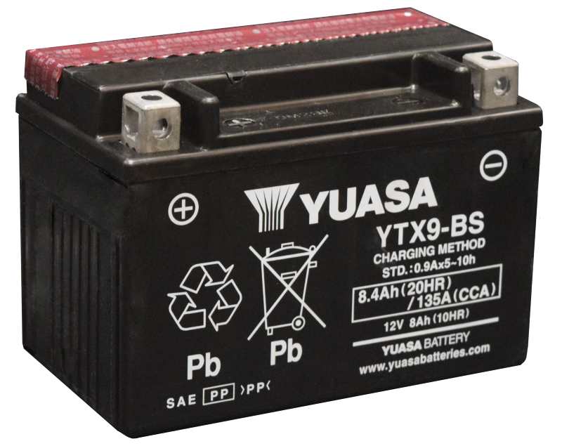Yuasa YTX9-BS Maintenance Volt Battery