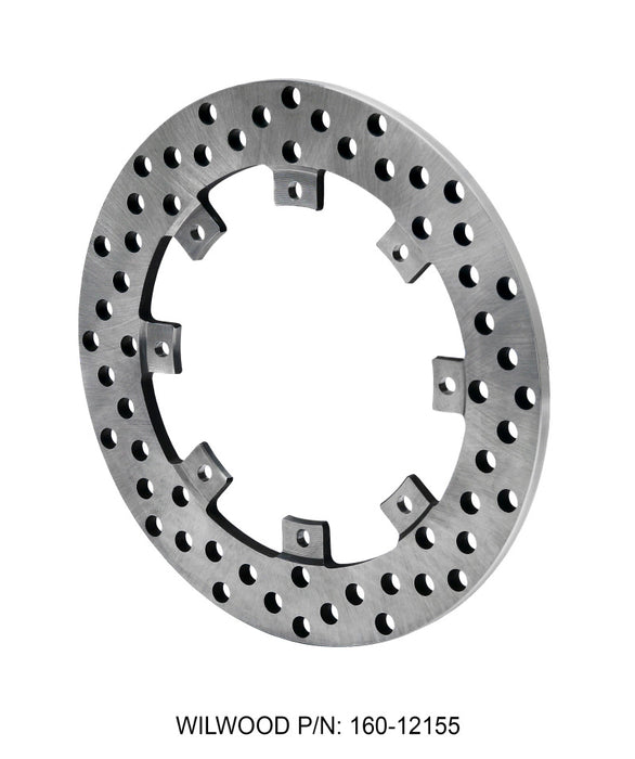 Wilwood Rotor-SuperAlloy-Rear Drag-Drilled 11.44 x .350 8 on 7.00in 160-12155