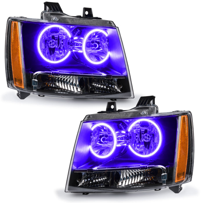 Oracle Lighting 07-14 Chevrolet Tahoe Pre-Assembled LED Halo Headlights -UV/Purple 7010-007