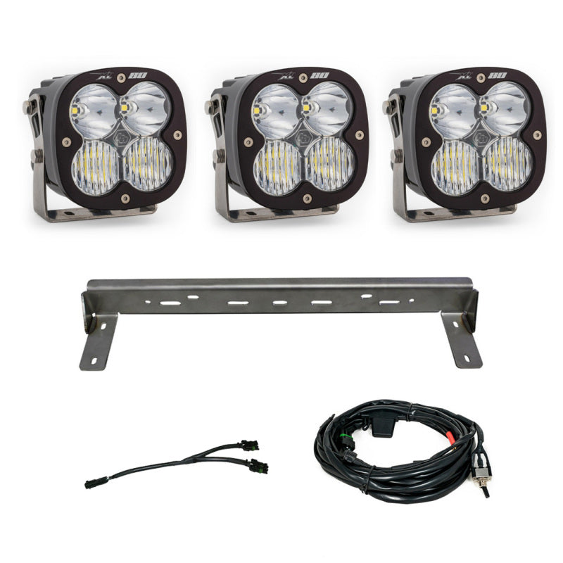 Baja Designs 15-19 Fits Chevy Silverado 2500/3500HD XL80 LED Bumper Kit (Drvg/Racer Spot/Wide Cornering) 447842