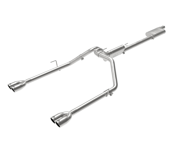 aFe Vulcan Series 3in-2-1/2in 304 SS Cat-Back 2020 compatible with Jeep Gladiator (JT) V6-3.6L w/ Polished Tips 49-38084-P