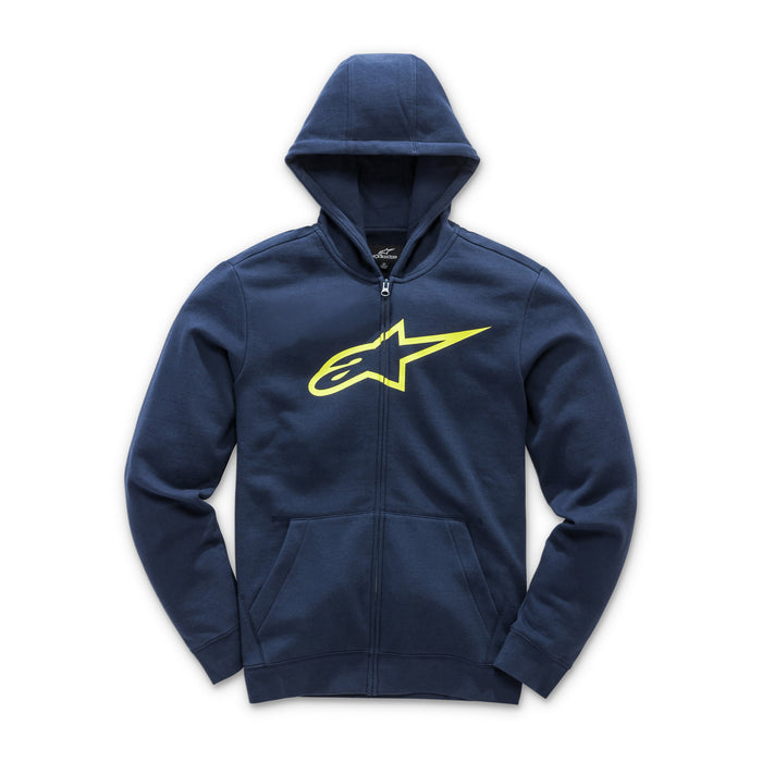 Alpinestars Youth Ageless Fleece Navy/Hi Vis Yellow Lg 3038-53010-7055-L